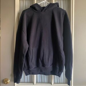 Hollister Black Boxy Fit Fleece Hoodie